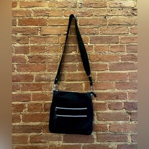 NWOT Chico's Suzie Crossbody Bag in Black Nylon